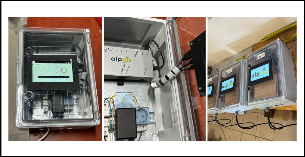 Panel LCD Alpais para monitoreo local de salas de baterías